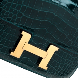 Pre Owned Hermes Colvert Alligator Constance 24 Bag