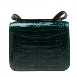 Pre Owned Hermes Colvert Alligator Constance 24 Bag