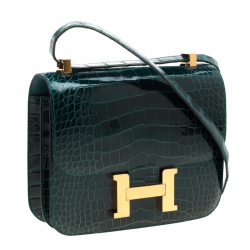Pre Owned Hermes Colvert Alligator Constance 24 Bag