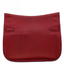 Pre Owned Hermes Rouge Grenat Togo Leather Jypsiere 28 Bag