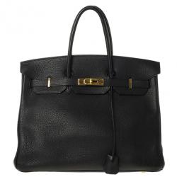 Pre Owned Hermes Black Togo Birkin 35