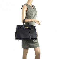 Pre Owned Hermes Black Togo Birkin 35