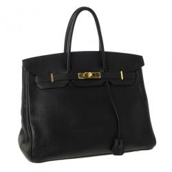 Pre Owned Hermes Black Togo Birkin 35