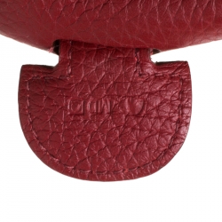 Pre Owned Hermes Vermillon Togo Leather Evelyne III GM Bag