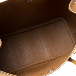 Pre Owned Hermes Brown Canvas and Leather Garden Party TPM Bag