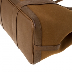 Pre Owned Hermes Brown Canvas and Leather Garden Party TPM Bag