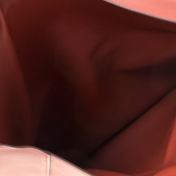 Hermes Brique Swift Leather Pilplat Clutch