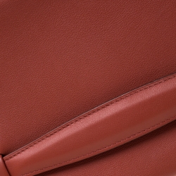 Hermes Brique Swift Leather Pilplat Clutch