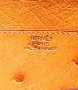 Pre Owned Hermes Yellow Leather Long Wallet 