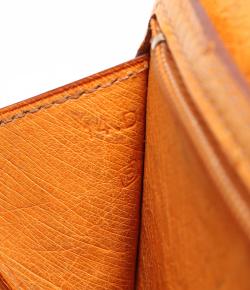 Pre Owned Hermes Yellow Leather Long Wallet 