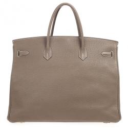 Hermes Etoupe Clemence Birkin 40 