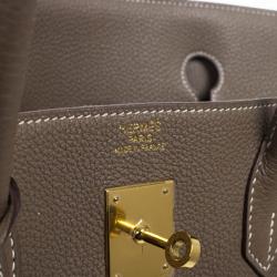 Hermes Etoupe Clemence Birkin 40 