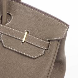 Hermes Etoupe Clemence Birkin 40 