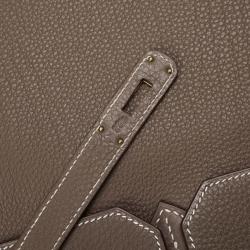 Hermes Etoupe Clemence Birkin 40 