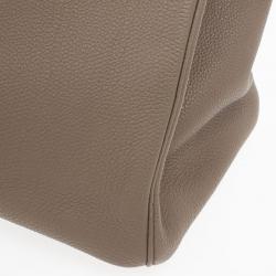 Hermes Etoupe Clemence Birkin 40 