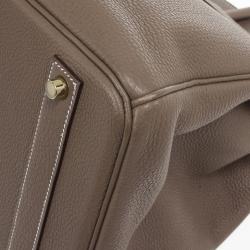 Hermes Etoupe Clemence Birkin 40 