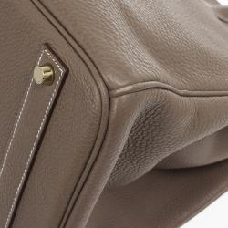 Hermes Etoupe Clemence Birkin 40 