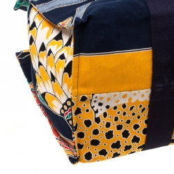 Pre Owned Hermes Multicolor Printed Canvas Maxi Savana Dance Beach Tote