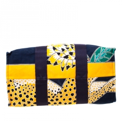 Pre Owned Hermes Multicolor Printed Canvas Maxi Savana Dance Beach Tote