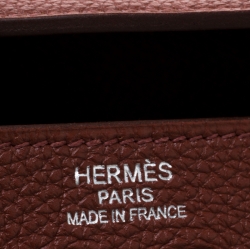 Pre Owned Hermes Sienne Togo Leather Palladium Hardware Kelly Retourne 35 Bag