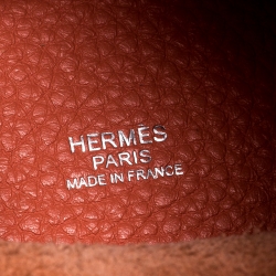 Pre Owned Hermes Crevette Clemence Leather Picotin Lock PM Bag