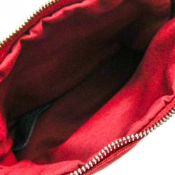 Pre Owned Hermes Bordeaux Toile Canvas Mini Bolide Pouch