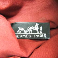 Pre Owned Hermes Bordeaux Toile Canvas Mini Bolide Pouch