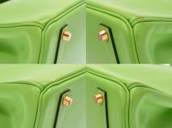 Hermes Apple Green Veau Gulliver Leather Gold Hardware Birkin 35 Bag