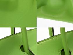 Hermes Apple Green Veau Gulliver Leather Gold Hardware Birkin 35 Bag