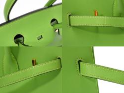 Hermes Apple Green Veau Gulliver Leather Gold Hardware Birkin 35 Bag