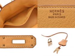 Hermes Saffron Leather Gold Hardware Birkin 35 Bag