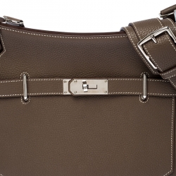 Pre Owned Hermes Etain Clemence Leather Jypsiere 31 Bag