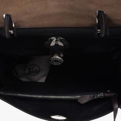 Pre Owned Hermes Black Herbag Convertible Satchel