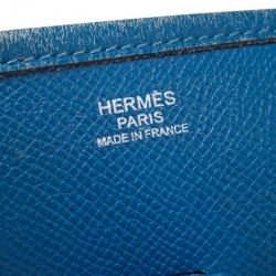 Pre Owned Hermes Azur Epsom Leather Evelyne III PM Bag