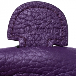 Pre Owned Hermes Ultraviolet Clemence Leather Evelyne III PM Bag