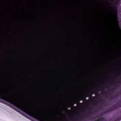 Pre Owned Hermes Ultraviolet Clemence Leather Evelyne III PM Bag