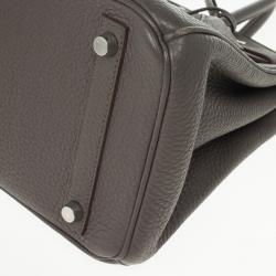 Hermes Graphite Togo Leather Birkin 30