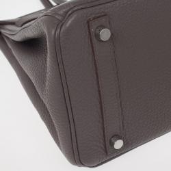 Hermes Graphite Togo Leather Birkin 30
