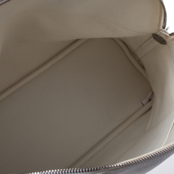 Pre Owned Hermes White Togo Leather Palladium Hardware Bolide 35 Bag