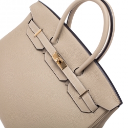 Hermes Trench Togo Leather Gold Hardware Birkin 35 Bag