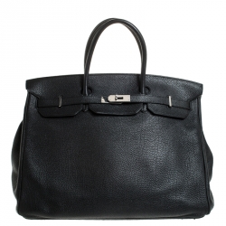 Hermès, Black Togo Birkin with Silver Hardware