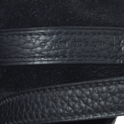 Pre Owned Hermes Black Clemence Leather Picotin Lock PM Bag