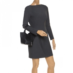 Pre Owned Hermes Black Clemence Leather Picotin Lock PM Bag