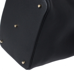 Pre Owned Hermes Black Togo Leather Gold Hardware Picotin GM Bag