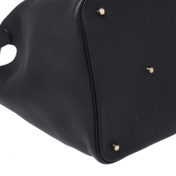 Pre Owned Hermes Black Togo Leather Gold Hardware Picotin GM Bag