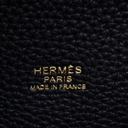 Pre Owned Hermes Black Togo Leather Gold Hardware Picotin GM Bag