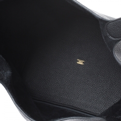 Pre Owned Hermes Black Togo Leather Gold Hardware Picotin GM Bag