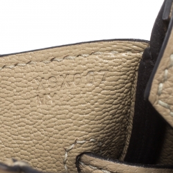 Hermes Beige Togo Leather Gold Hardware Birkin 30 Bag