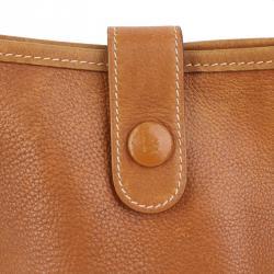 Pre Owned Hermes Brown Leather Rodeo II Bag