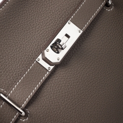 Pre Owned Hermes Etain Togo Leather Palladium Hardware Jypsiere 31 Bag